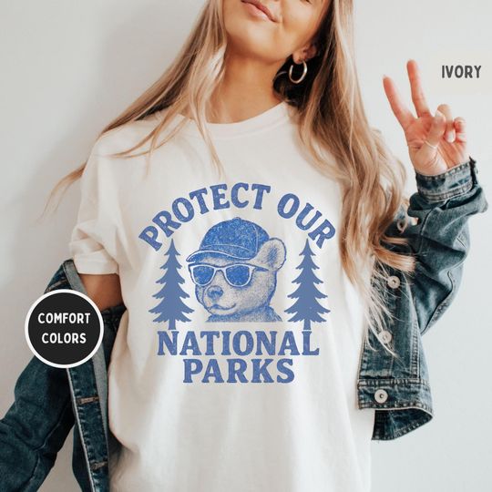 Retro National Parks T-shirt, National Parks Tee, Vintage Park Ranger Shirt, Outdoor Adventure Apparel, Earth Day Gift, Resist tee