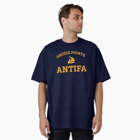Discover Grosse Pointe Antifa Oversized T-Shirt