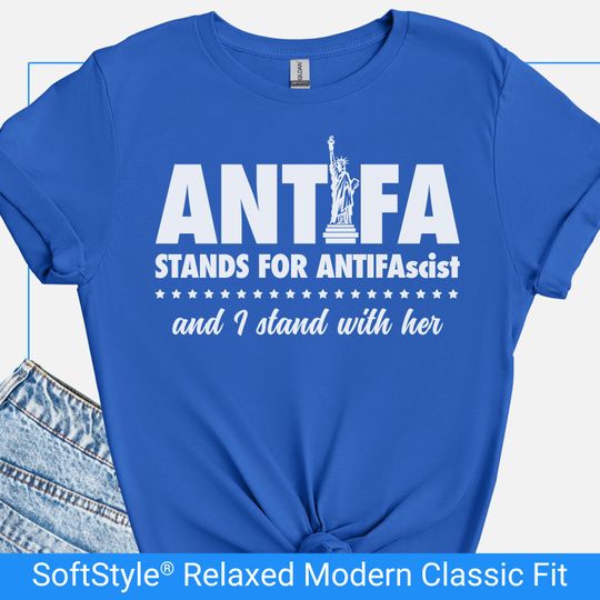 Discover Antifa Shirt, Antifascist Stature of Liberty Tshirt, Anti Fascism Patriotic Tee, Anti Trump Shirt, Liberal Democrat Gift, Protest Rally Tee
