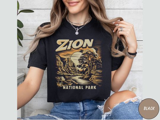 Discover Vintage Zion National Park shirt, Comfort Colors Utah tshirt, Zion National Park gift Zion National Park Sweater Hiking&nbsp;souvenir Camping tee