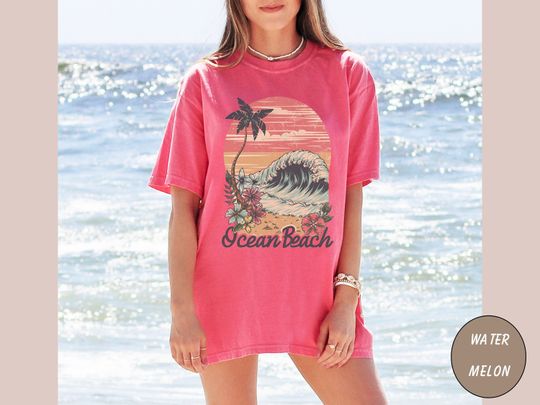 Discover Ocean Beach Shirt, Coconut Shirt, Vintage Beachy Shirt