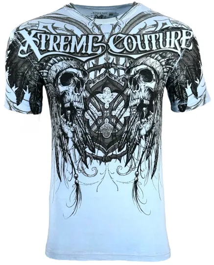 Xtreme Couture by Affliction Men's T-Shirt Destiny Skull Biker