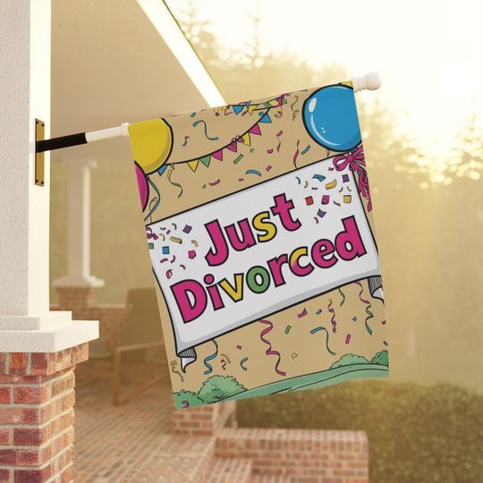 Discover Garden Banner, Divorce Party Celebratory Sign, Festive Outdoor Flag, Freedom Celebration Decoration, Just Divorced, Newly Single Decor