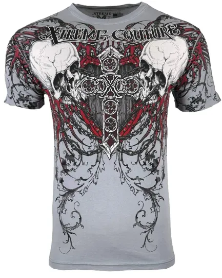 Discover Xtreme Couture by Affliction Men's T-Shirt Repent Biker Tattoo