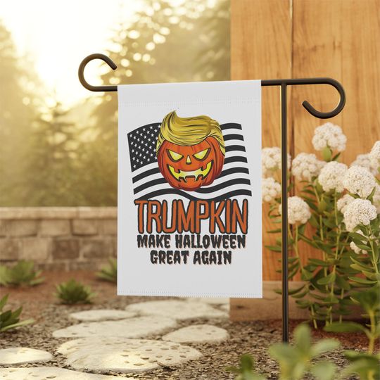 Discover Trumpkin Halloween Garden Banner, Republican gift, Halloween flag MAGA, Conservative house flag, Trump house flag, MAGA garden flag