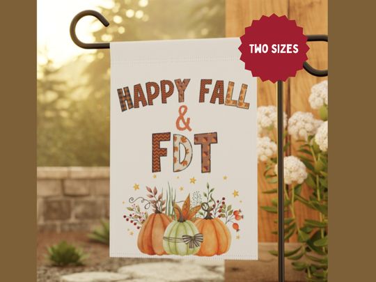 Happy Fall Anti-Trump Garden Flag | 2-Sided FDT Flag