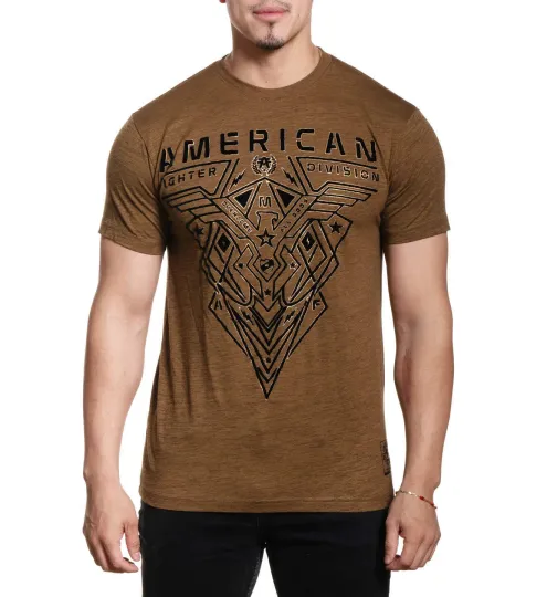 Discover American Fighter Men's Cranston 3D T-Shirt, Premium Athletic