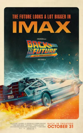 1985 Back To The Future Movie Poster Marty McFly Doc Brown Vertical Poster