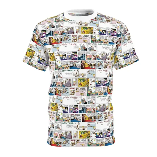Discover Calvin And Hobbes Comic Full Frames 3D Tshirt
