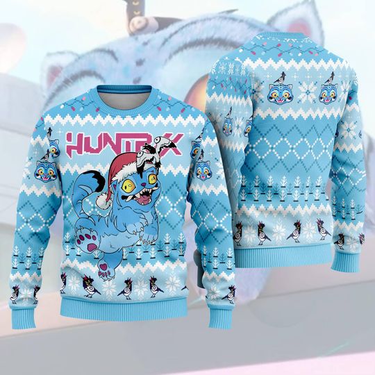 Discover Kpop Derpy The Tiger Sussie Sweatshirt, Kpop Demon Ugly Christmas, Saja Boys Huntrix Ugly Sweater, Hunter The Tiger Xmas Sussie Ugly Sweater