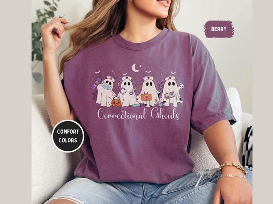 Halloween Correctional Nurse ghost shirt, Corrections nurse Tshirt, correctional nurse gift, Jail nurse spooky corrections RN