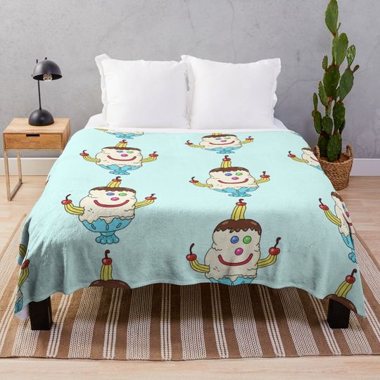 Discover Goofy Goober Sundae Throw Blanket