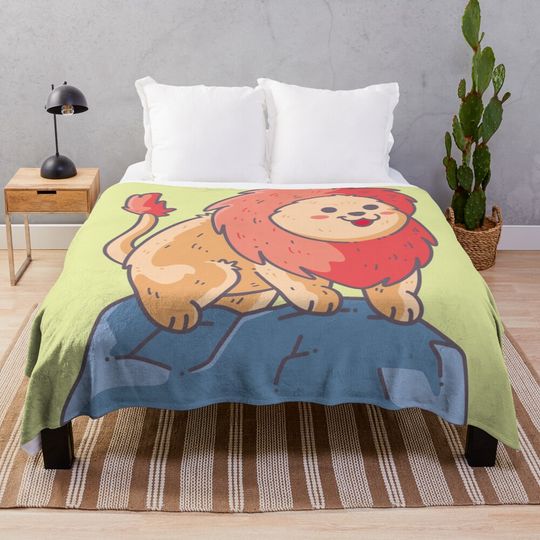 Discover Goober Lion Throw Blanket