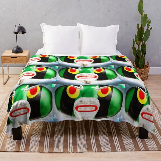 Discover Rabid Goober 2 Glow-up Throw Blanket