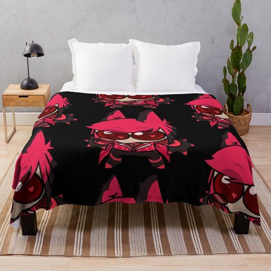Discover Chibi Goober Alastor Throw Blanket