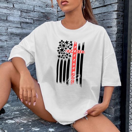 Discover Charlie Kirk Freedom Signature Shirt, Freedom Tee, Justice For Charlie Kirk T-Shirt, Charlie Kirk Is My Hero Shirt, Charlie Kirk Tee