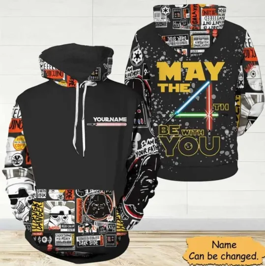 Discover Personalized May The 4th Be With You 3D Hoodie