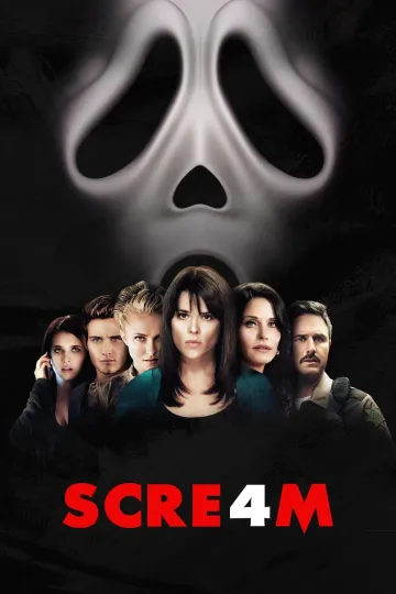 2011 Scream 4 Movie Poster Sidney Prescott Dewey Woodsboro Vertical Poster