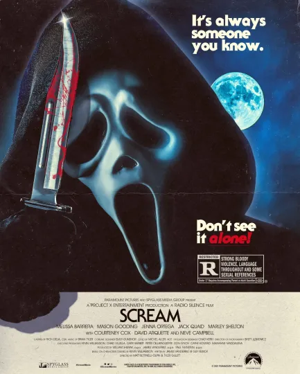 Discover 2022 Scream Movie Poster 11x17 Sidney Prescott Dewey Woodsboro Vertical Poster