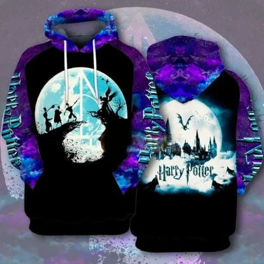 Film Harry Potter Deathly Hallows 3D Hoodie