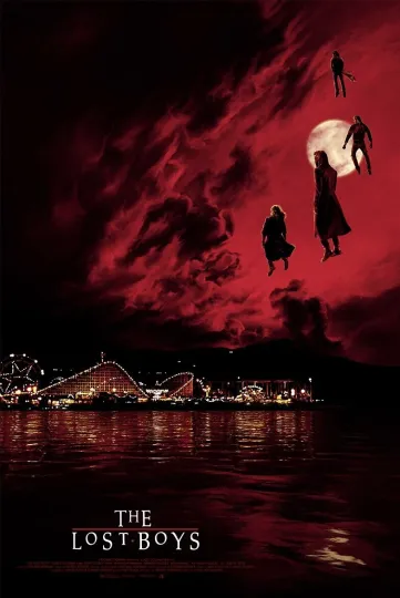 1987 The Lost Boys Movie Poster Print Kiefer Sutherland Corey Feldman Vertical Poster