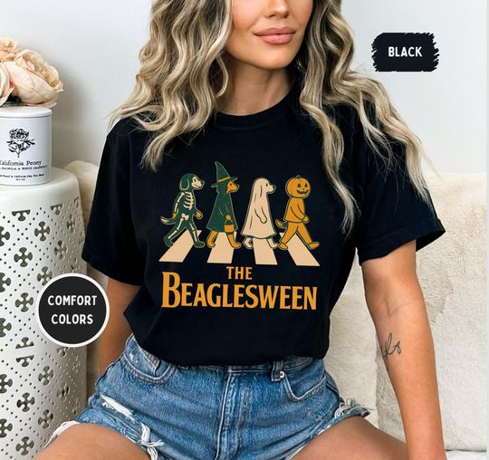 Discover Funny Beagles Halloween T-shirt, Comfort Colors Shirt, Dog Lover Gift, Beagle Owner gift, Halloween Costume Top, The Beagles shirt, Spooky T