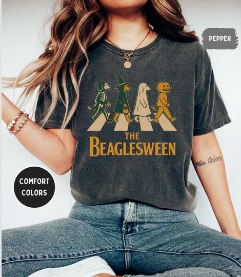 Discover Funny Beagles Halloween T-shirt, Comfort Colors Shirt, Dog Lover Gift, Beagle Owner gift, Halloween Costume Top, The Beagles shirt, Spooky T