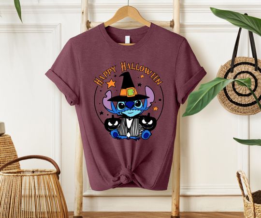 Discover Stitch Happy Halloween Shirt,Disney Halloween Shirt, Disney Shirt, Halloween Shirt, Disney Matching Shirts,Halloween Pumpkin Shirts