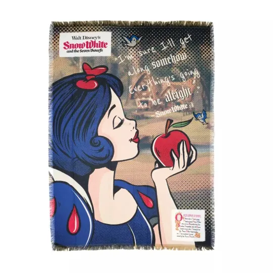 Disney Snow White Tapestry Throw Blanket 70 in x 52 in