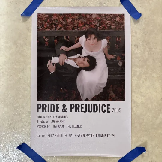 Discover Pride & Prejudice 2005 Poster Canvas Wall Art " Vertical Movie Print