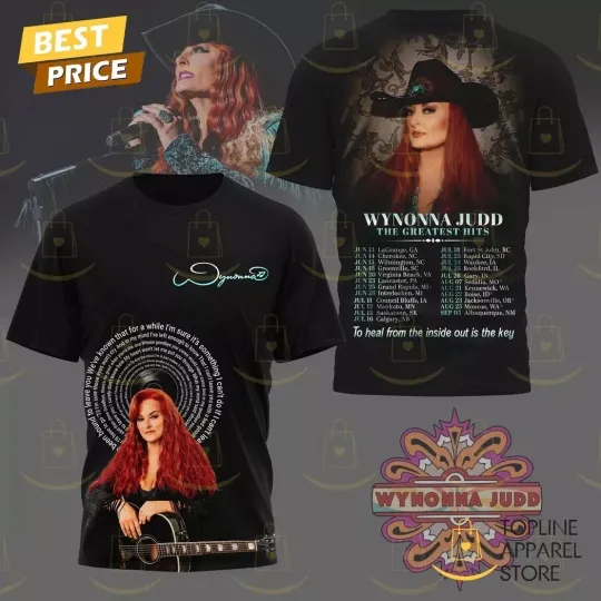 Discover Wynonna Judd The Greatest Hits Tour 3D T-Shirt