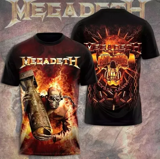 Megadeth Band 3D Tshirt