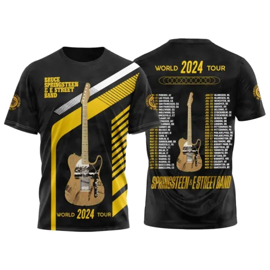 Bruce Springsteen & E Street Band World Tour 2024 T-Shirts For Men Women