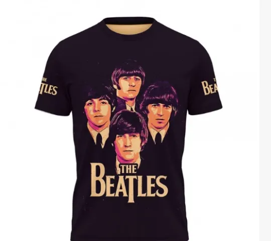 The Beatles Long Sleeve Band 3D T-Shirt