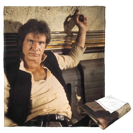 Discover Disney Star Wars Captain Solo Fleece Blanket