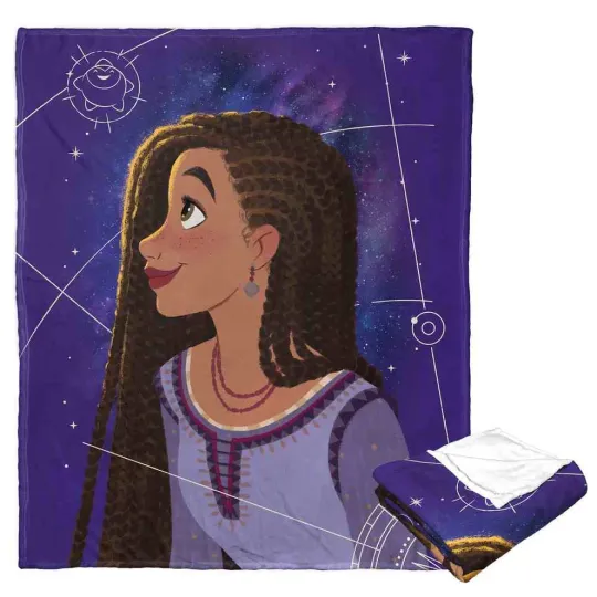 Discover Disney Wish Celestial Asha Fleece Blanket