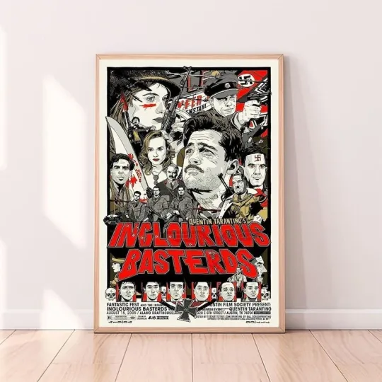 Discover Inglourious Basterds Poster, 2009 Movie Wall Art, High Quality Vertical Matte Print