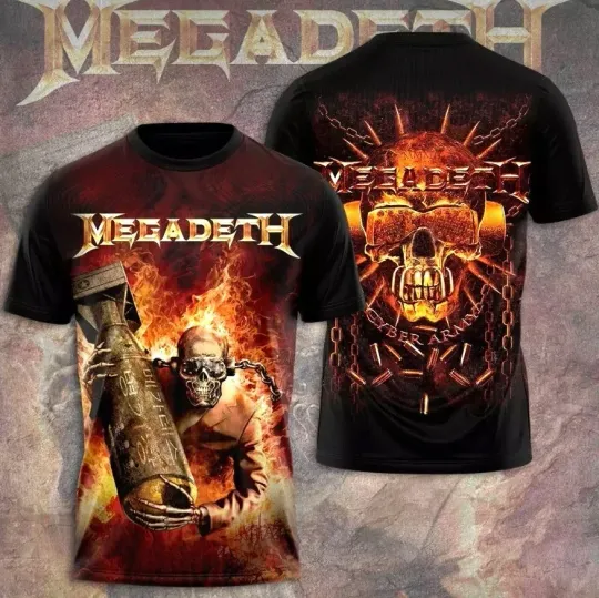 Discover Megadeth Band 3D Tshirt