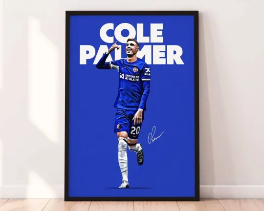 Discover Cole Palmer Chelsea Soccer Poster - Vertical Wall Decor