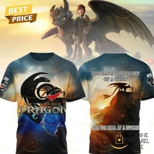Discover How To Train Your Dragon 3D T-Shirt