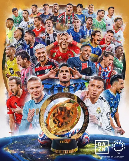 FIFA Club World Cup 25 Poster All Star Team Wall Decor, Premium Matte Vertical Poster