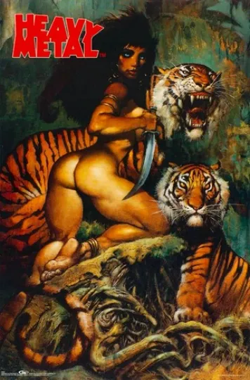 Discover Heavy Metal Tigers Vintage Poster - Wall Decor
