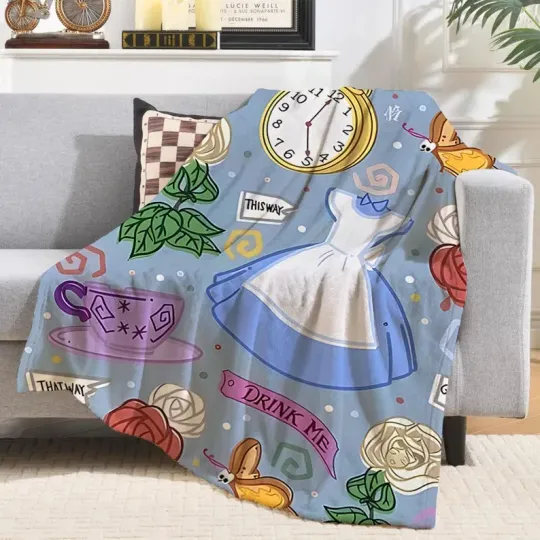 Discover Disney Alice In Wonderland Fleece Blanket