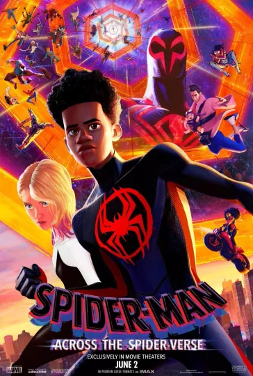 Discover Spiderman Across The Spider-Verse Movie Poster - Vertical Premium Matte Poster
