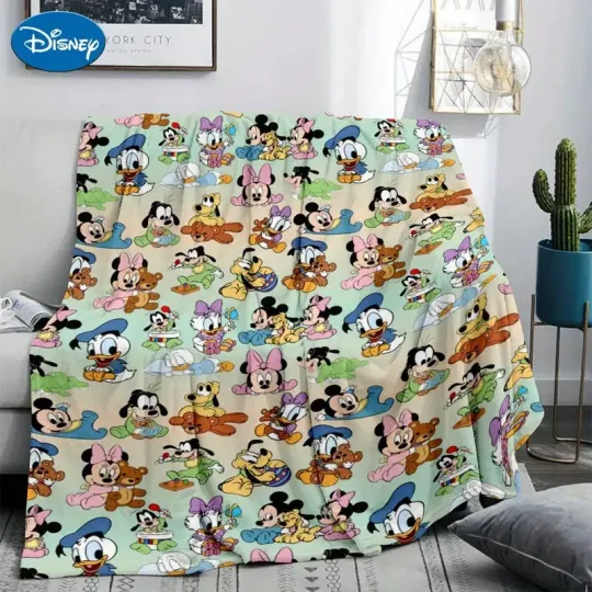 Discover Beige-Friendly Disney Fleece Blanket, Blanket Gift For Family, Best Present