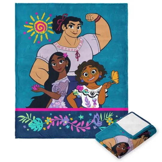 Discover Disney Encanto Festive Three Summer Aloha Fleece Blanket