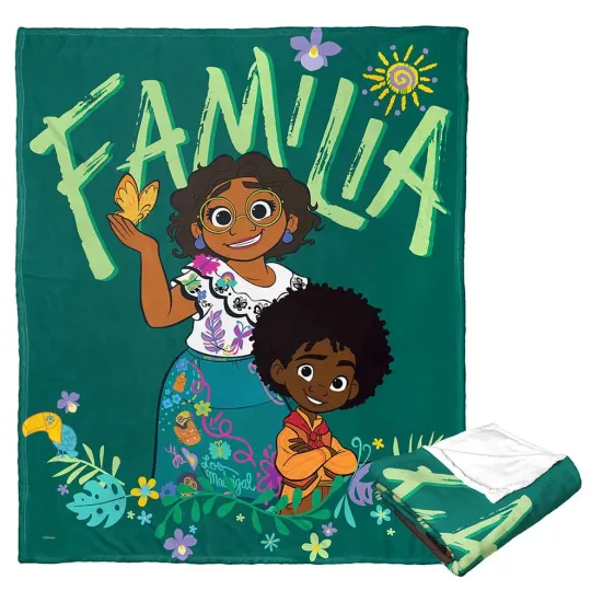 Disney Encanto Familia Green Fleece Blanket