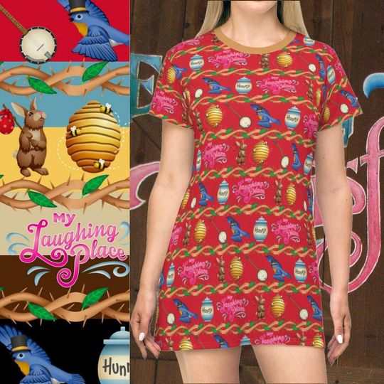 Discover Splash Mountain Disney 3D Women's T-shirt Dress