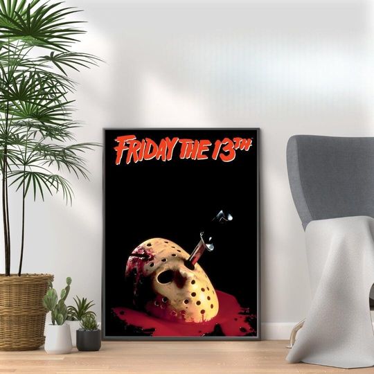 Discover Friday The 13th Movie Poster: Vintage Horror Film Art Print