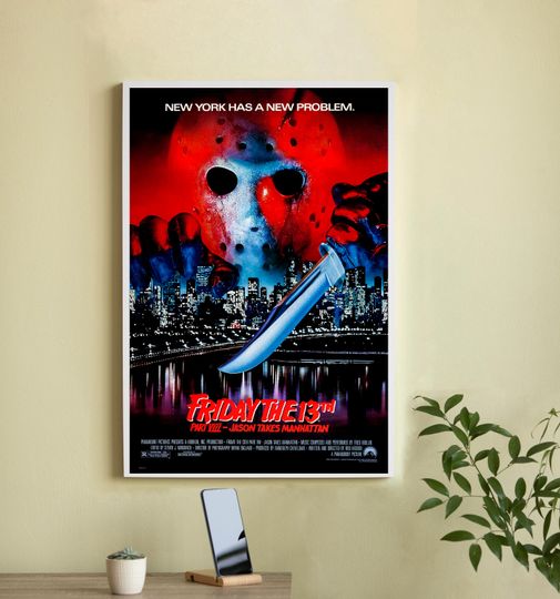 Discover Friday the 13th Part VIII Movie Poster-High Quality Canvas Movie Poster - Wall Art-Home Decor